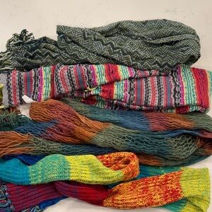 Colorful Knit Scarves Collection